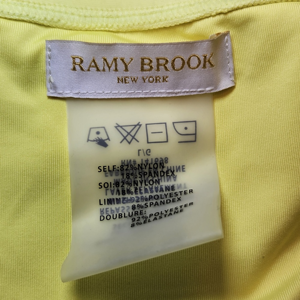 NWT Ramy Brook Gigi Colorblock Monokini Cut Out Swimsuit Resortwear Vacation - Picture 7 of 8